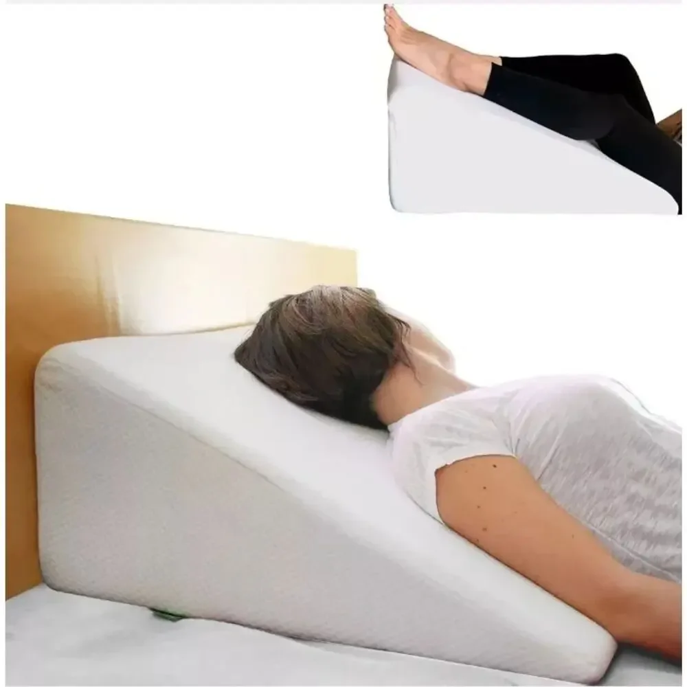 Cushy Form Grey Orthopedic Bed Wedge Pillow 22